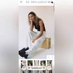 LA relaxed Linen Simple Pant